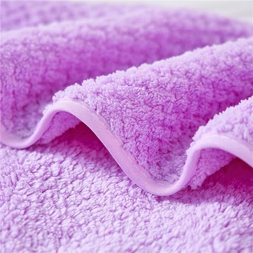 Image of LINEAR Microfiber Hand Towel /Highly Absorbent Hand Towels for Bathroom /Soft Hand Microfiber Face Towel /Towel for Men, Women,Gym (SIZE-75x35) (Purple)