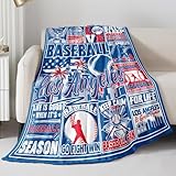 Faopiuic Baseball Team Fans Throw Blanket for Los Angeles, Sports Gifts for Men Women 60'x50', Baseball Blanket for Sofa Bed