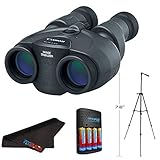 Canon 10x30 Image Stabilization II Binoculars + Compact Battery Charger & Accessory Bundle …