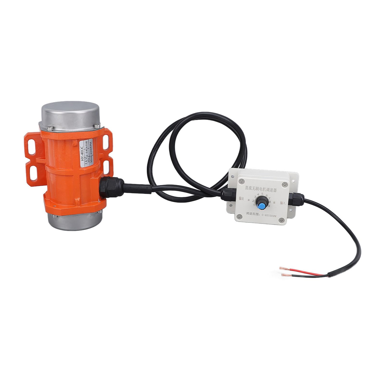 Mini Vibratore per Calcestruzzo Senza Spazzole con velocità Regolabile, Motore di Vibrazione DC24V per Apparecchiature di Verniciatura a Polvere, Dimensioni Compatte e Potenza Elevata (40 W)