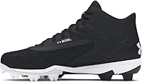 Under Armour Men's Leadoff Mid 3.0 Baseball Cleats - Lightweight Synthetic Upper, Cushioned EVA Midsole, Superior Traction & Ankle Support