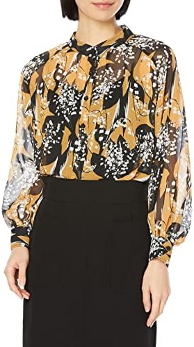 Amazon | [ナラ カミーチェ] シフォンリリープリントラグランスリーブ