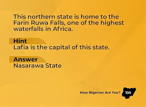 Miniatura 6 de Kulture Games Qué tan nigeriano eres (El primer juego de preguntas sobre la historia, entretenimiento y acertijos de Nigeria)