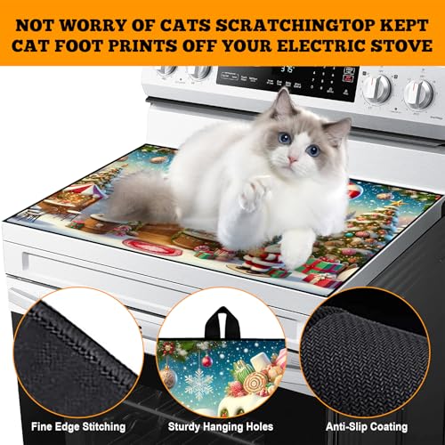 Image of Stove Top Cover for Electric Stove: 28''x20'' Stove Cover Elevate Your Kitchen Reliable Heat Protection,Non-Slip Kitchen Decor (MAI-Z2411224)