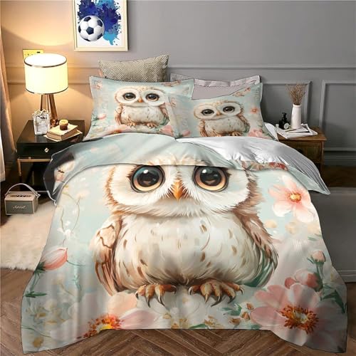 Parure de lit loutre en microfibre premium avec fermeture éclair invisible