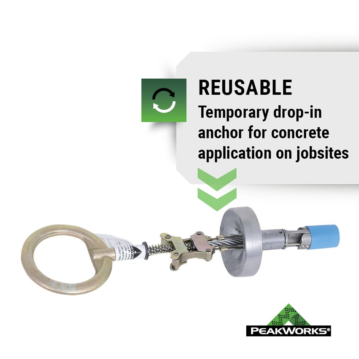 Peakworks Drop-In Anchor - Concrete Safety -2
