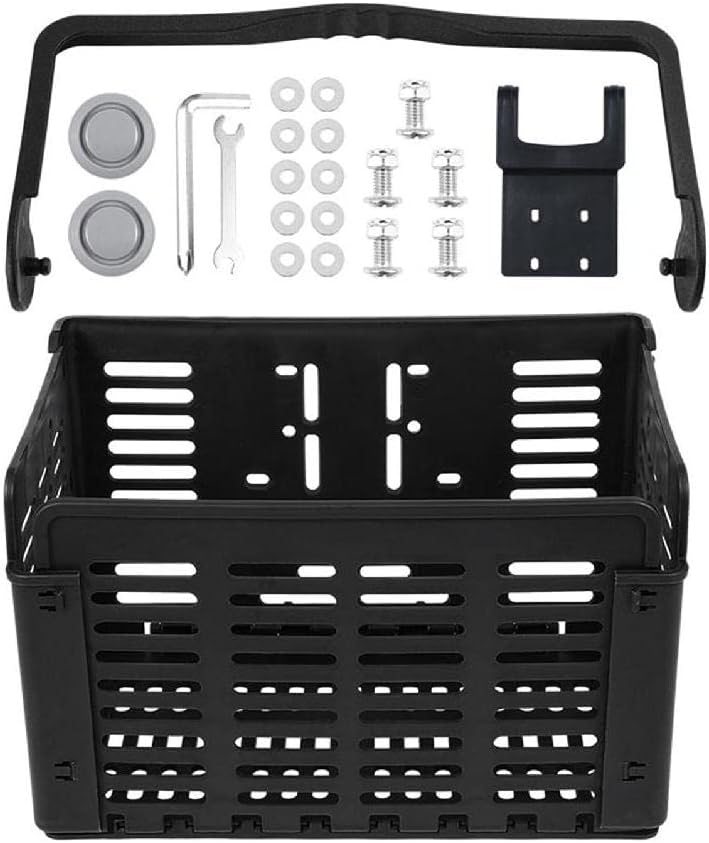 Folding Front Bike Basket Rear Hanging Bicycle Bag Cargo