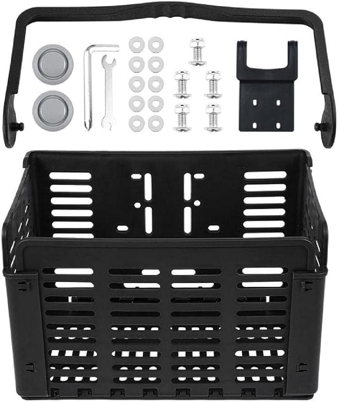 Folding Front Bike Basket Rear Hanging Bicycle Bag Cargo