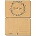 60-Pack Thank You Postcards - Kraft Paper - All Occasion Post Cards with Mailing Side- Flower Wreath Design - 4 x 6 Inches