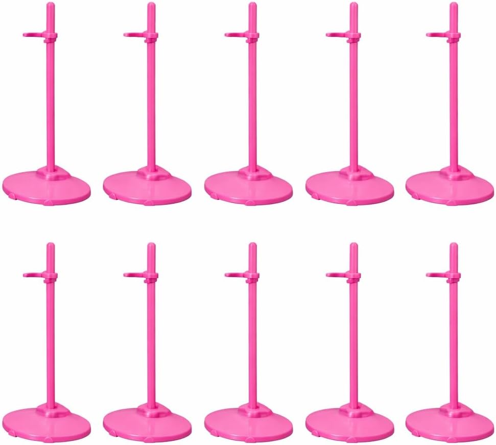QINGZHE Stands Compatible with Barbie Doll, Pink Doll Stands for Display Barbie,22PCS Stands Compatible with Barbie
