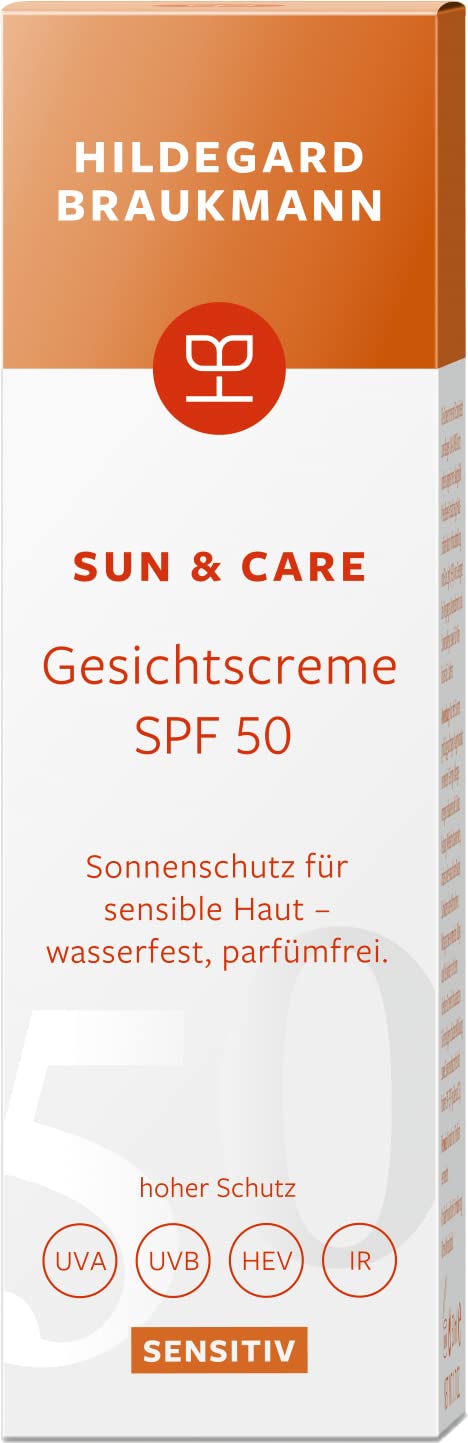 HILDEGARD BRAUKMANN Sun & Care Sensitiv Face Cream SPF50 (50 ml) :  Amazon.de: Kosmetik