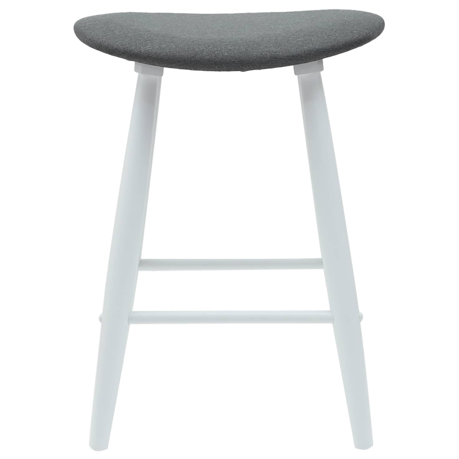 Juego de 2 sillas de comedor, color blanco, 46 x 37 x 63 cm, madera de caucho maciza, para una experiencia de asiento cómoda