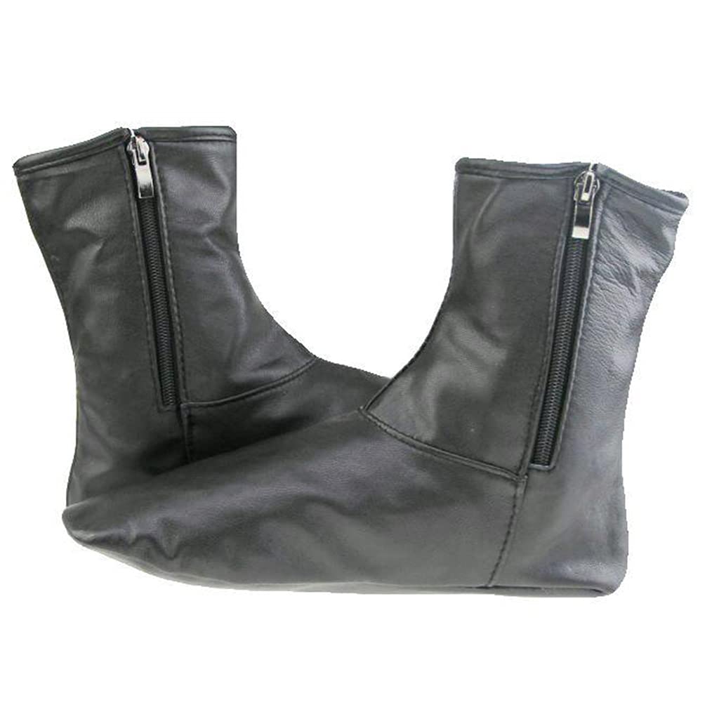Mumusuki Calzini Unisex in Pelle PU Calzini Musulmani Khuffy Uomo Donna Cerniera Halal in Pelle Sunnah Khuffain Calzini Impermeabili Calzini Caldi per Campeggio Pesca Caccia