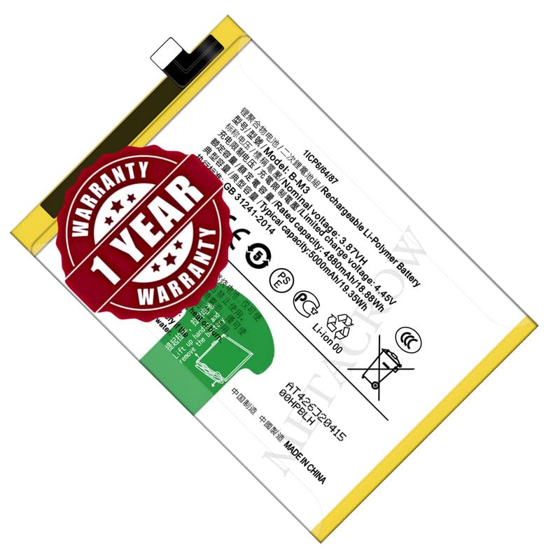 Image of Original B-M3 Battery Compatible for Vivo Y30 (1938) | Y30 5G (V2160) | Y50 (1935, V1965A) - (5000mAh) - 1 Year Warranty JK1