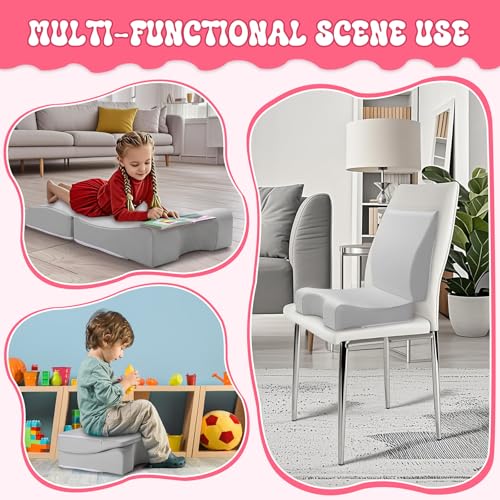 Image of Noverlife Gray Hair Washing Station for Toddler, Ergonomic Design Shampoo Buddy Foam Mat Foldable Sink Hair Washing Neck Support, Comfortable Hair Washing Mat with Zippers Hair Washing Seat for Sink
