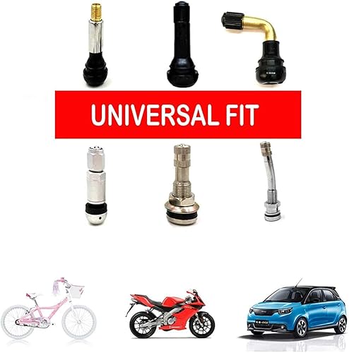 Miniatura 6 de Hisport Hex 016 - Tapones universales para válvula de neumático de automóvil, 4 unidades, color rojo, accesorios para Mazda