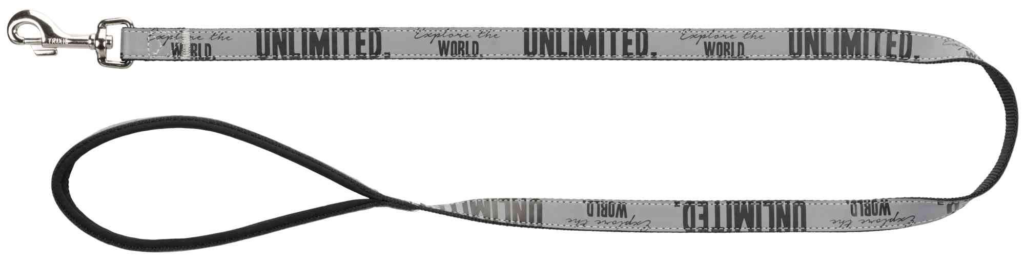 Explore Explore leash, S-M: 1 m/20 mm, black/reflective