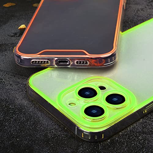 Coque iPhone 14 Pro Max phosphorescente translucide et fine couleur vert - 5