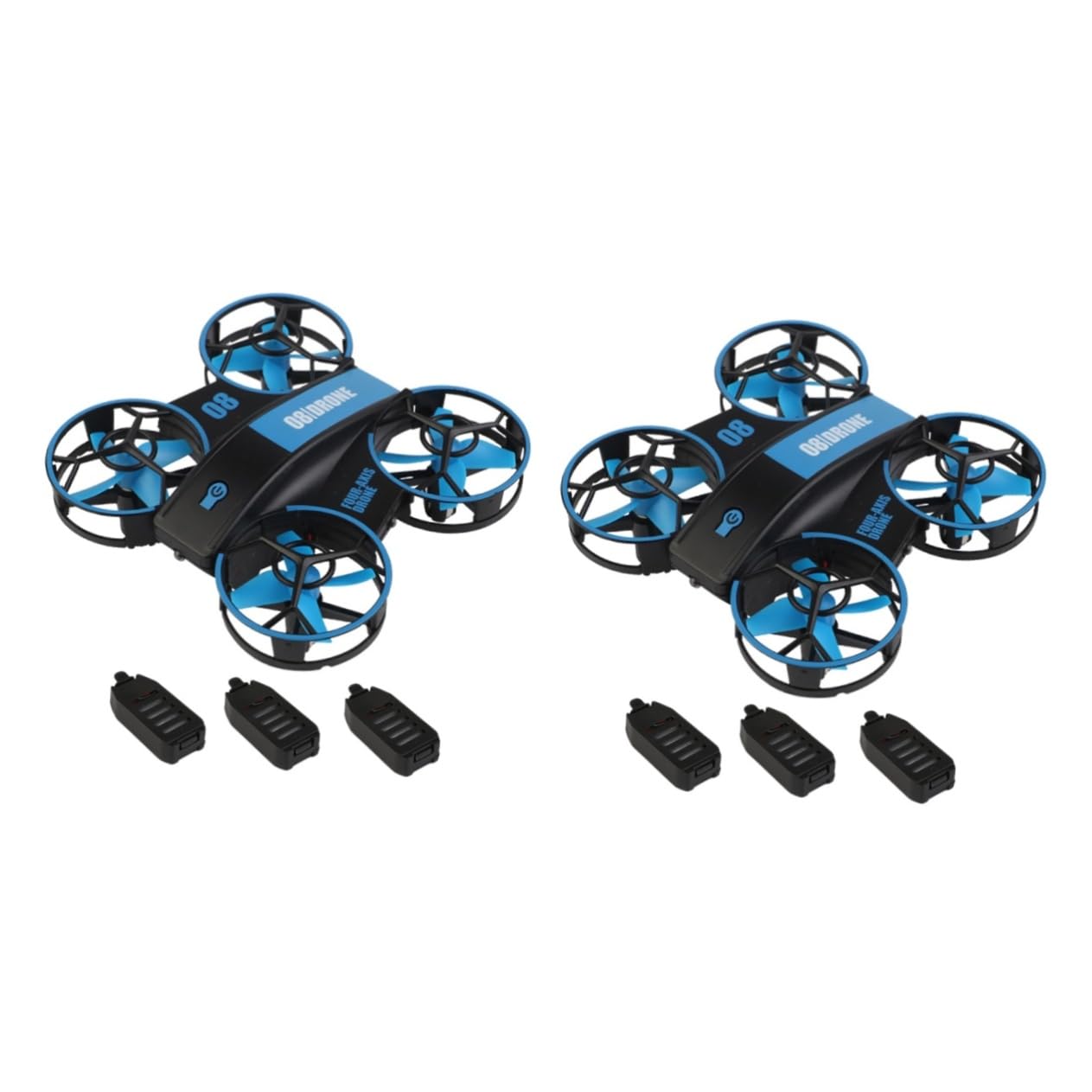 Toyvian 2pezzi Mini Quadcopter Drone Con Luce Di Navigazione Controllo Remoto Facile Da Usare Per Principianti Automatico e Stabilizzazione Include Batterie Giocattolo Elettronico Per