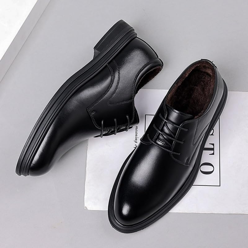 Men's Classic Lace-up Formal Oxfords Casual Business Oxford Derby Leather Shoes Office Working Derby Shoes2