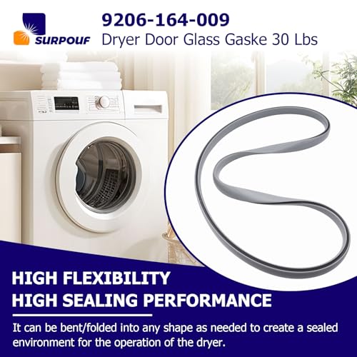 Joint en verre 9206-164-009 pour porte de sèche-linge 13,6 kg lot de 2