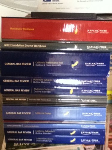 Califorinia Kaplan Bar Prep Study Books: Kaplan: Amazon.com: Books