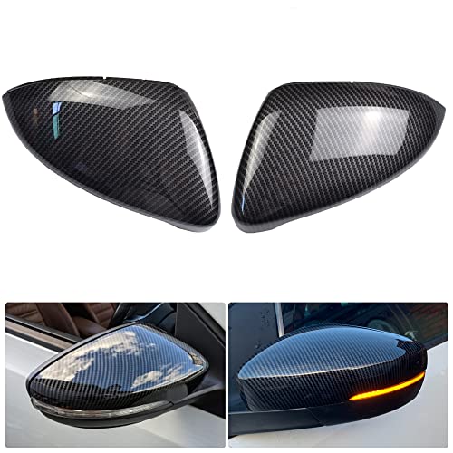 Couvre-rétroviseurs Golf 7 look carbone idéal pour rassemblements auto