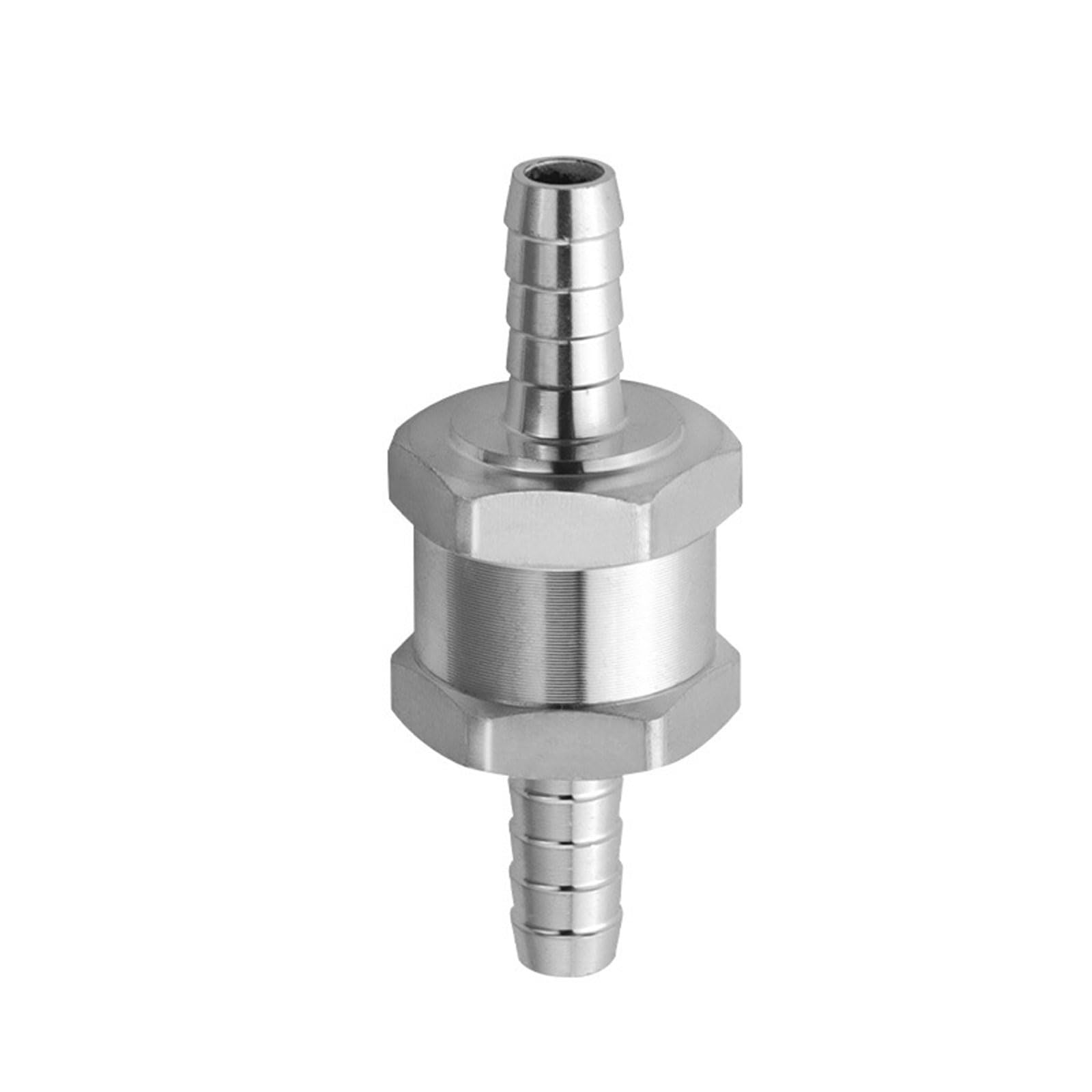 Fentency 8Mm Steel Line Check Valves, Erosion-Proof Design, 6-10Mm Pipe Fit, No-Return Control For Automotive Machinery Line Check