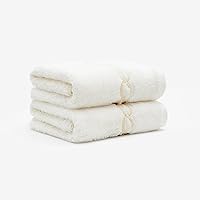 Vista 11 de Superior - Toalla de mano de algodón egipcio de gran tamaño 31 x 20, juego de 2 pzas, cadena menta