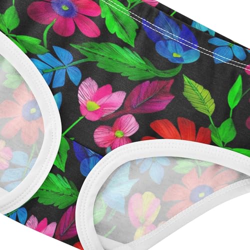 Spring Flowers Pink Green Girls Underwear Toddlers 2t Cotton Girl Panties Cute Designer Briefs Underpants4
