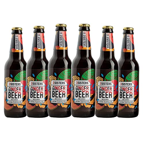Image of 3Sisters Non Alcoholic Beer - Ginger Flavor - (Pack of 6 Bottles x 330ml each)