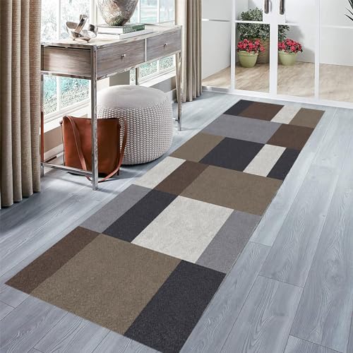 Tapis cuisine 100 x 180 cm grand format résistant lavable et antidérapant modèle B - 4