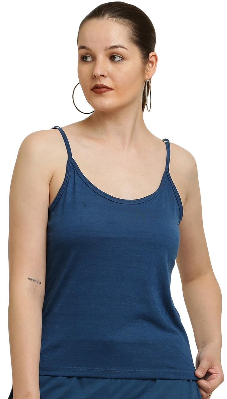 Women's Stylish Spaghetti Top || Small to 12XL || 12 Colours || Round Neck Sleeveless Top || Plus Size ||-picture-27