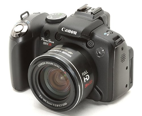 Canon PowerShot SX1 IS Appareil photo compact numérique Ecran LCD 2,8' 10 MP Vidéo Full HD Sortie HDMI Zoom optique x20 Grand angle 28 mm Stabilisateur d'image