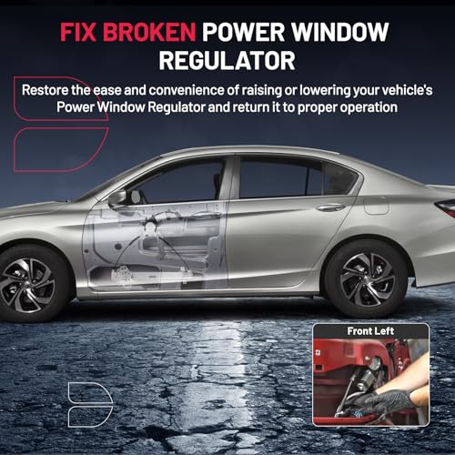 Image of BDFHYK 741-304 Power Window Regulator with Motor Front Left, Compatible with Honda Accord 2003-2007