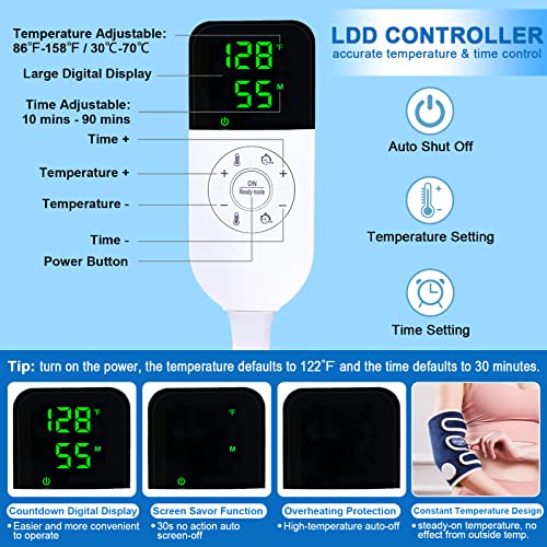 JOBYNA Elbow Heat Pad for Pain Relief Electric Portable Heating Pad Elbow Brace for Tendonitis