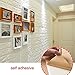 Ladrillo Relieve 10PCS Papel Imitacion Blanco Papel Pintado Infantil Adhesivos Decorativos Pintado...