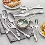 HENCKELS Cottage 45-Piece Flatware Set, Service for 8, Polished 18/10 Stainless Steel Silverware, Corrosion Resistant & Dishwasher Safe