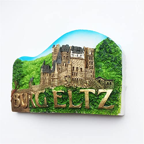 Imán refrigerador 3D Burg Eltz Alemania souvenir miniatura 4