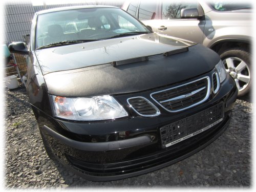 HOOD BRA Front End Nose Mask Compatible with SAAB 9-3 2003-2007 Bonnet Bra STONEGUARD PROTECTOR TUNING