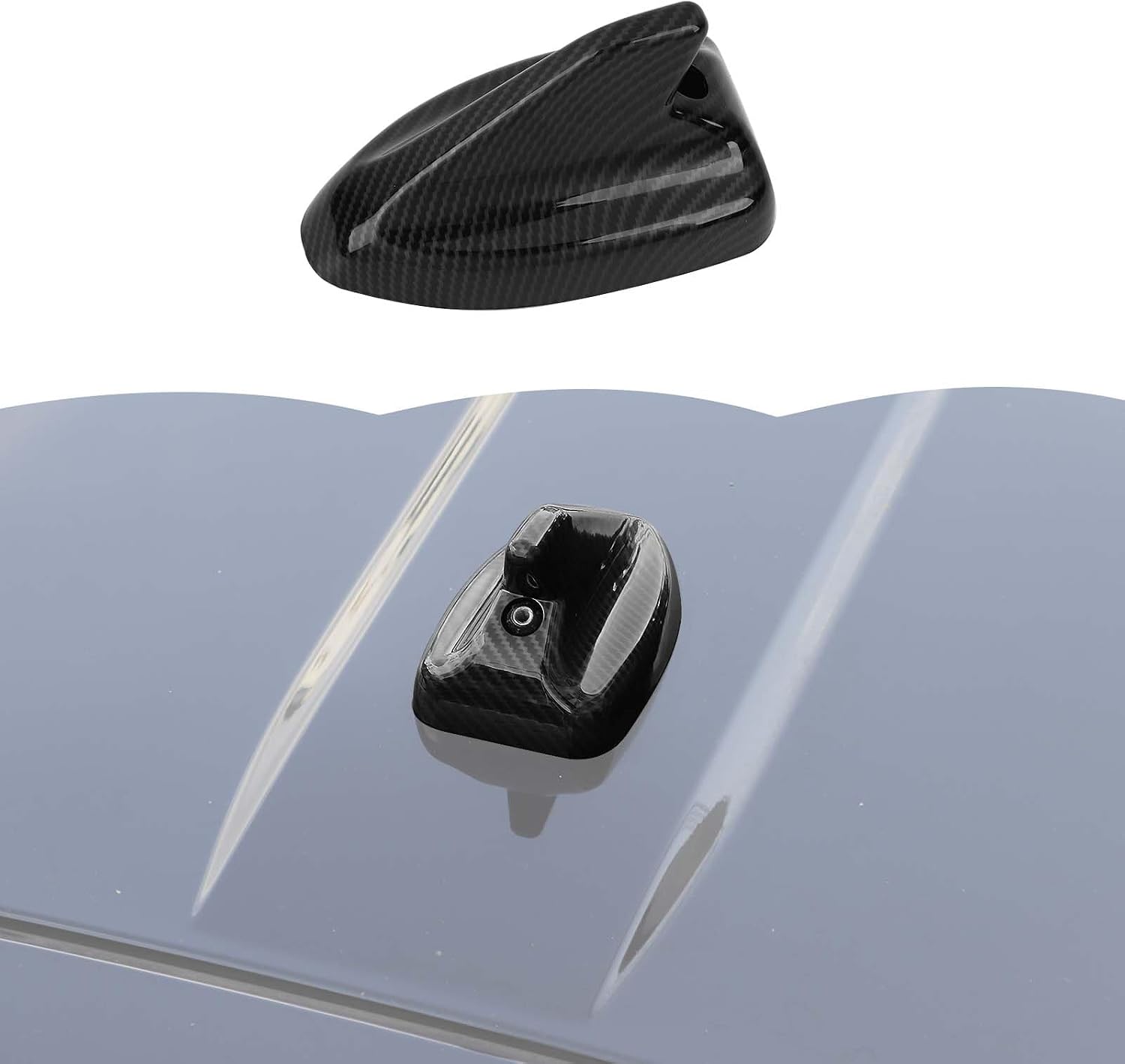 RT-TCZ Roof Antenna Cover Trim Decoration Exterior Accessories for Ford Bronco Sport 2021 2022 2023 2024 (Carbon Fiber)