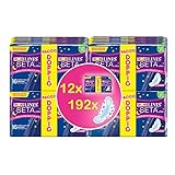 LINES Seda Ultra noche, 12 paquetes de 16 compresas (192 compresas)