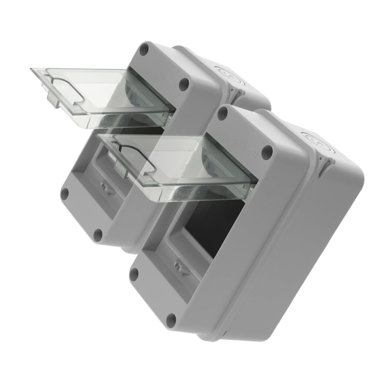Gatuida 6pièces Boîte De Électrique Voies Avec Couvercle Transparent De Unités Pour Disjoncteurs Pour Utilisation Intérieure Et Extérieure