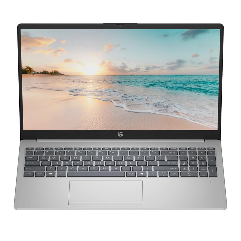 HP 15.6" FHD Business & Student Laptop Computer, 8GB RAM 512GB SSD, 8-Cores Intel Core i3 Processor, Windows 11, Fingerprint Reader, PLUSERA Earphones & 8-in-1 Hub Included, Natural Silver