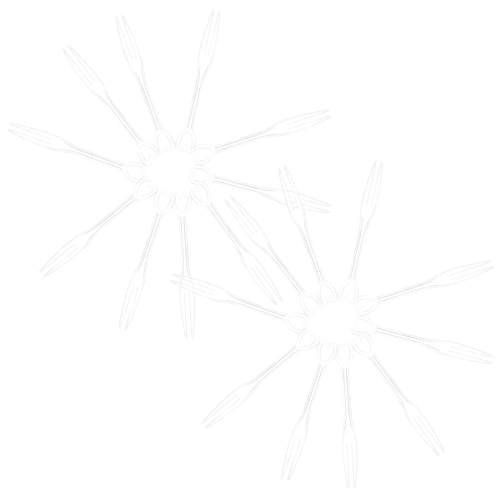 Alipis 500pcs Heart-shaped Fruit Fork Picks 9cm Long Handle Disposable Food Fruit Sticks for Desserts Snacks Pastries Easy to Use and Clean