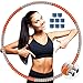BOZHZO Hula Hoop Fitness Adulte, Hoola Hoop à Tube en Acier Inoxydable épaissi avec Mousse, Conception Détachable à 8 Sections et Poids Réglable pour Perte de Poids/Fitness/Dance/Entraînement