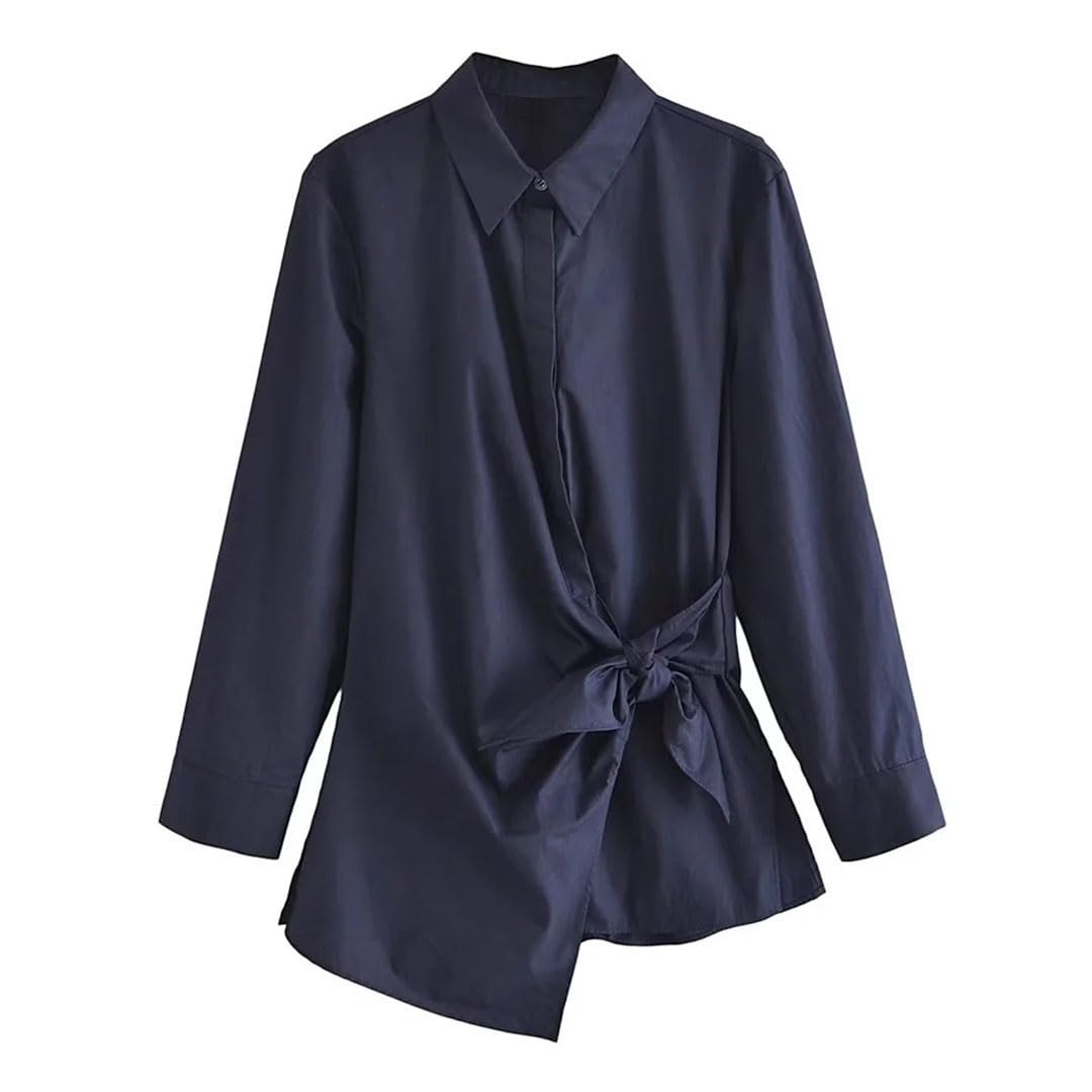 Produit pour femme - Chemise à manches longues - Taille moyenne - Pantalon large