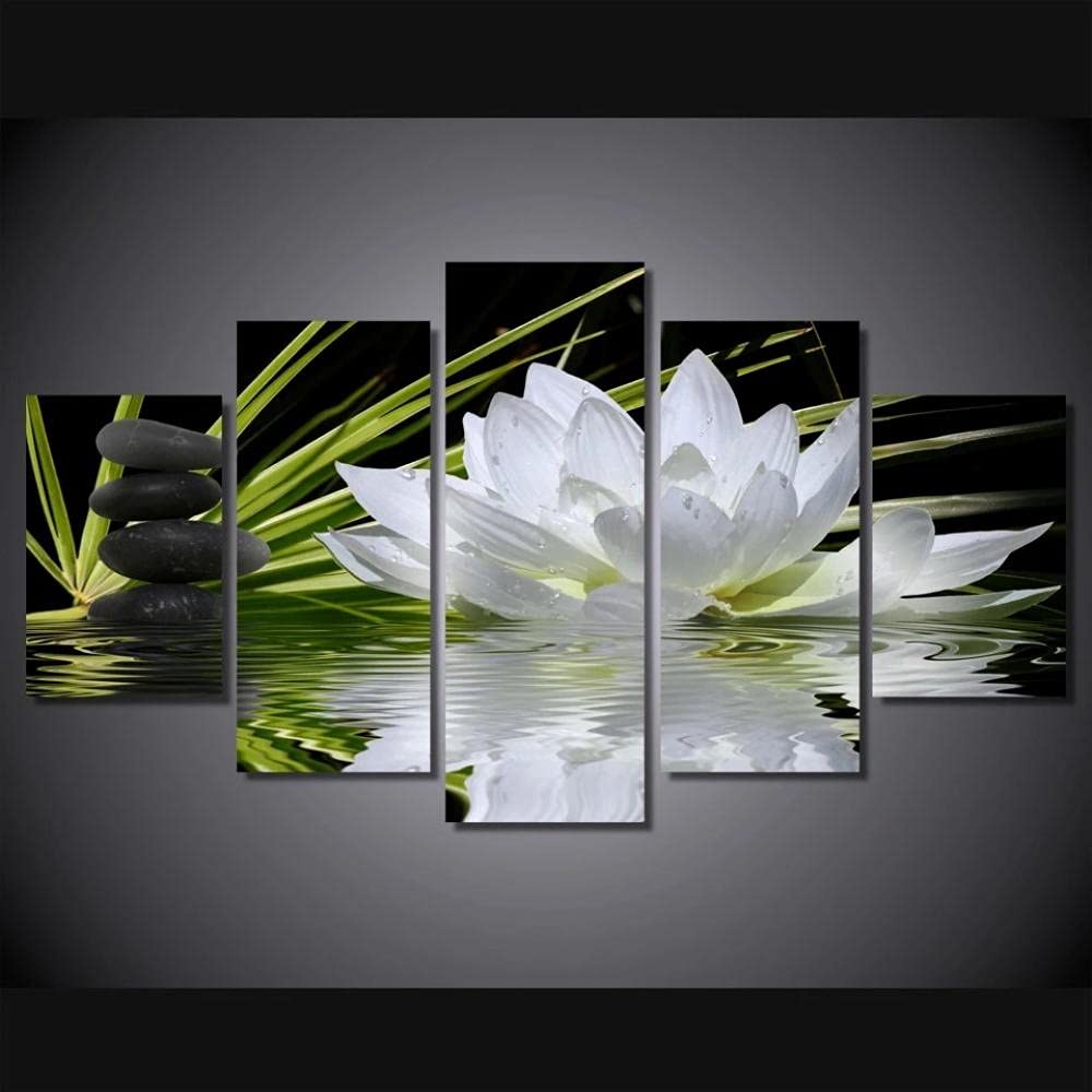 Océan fleur coucher de soleil tableau imprimé pour maison