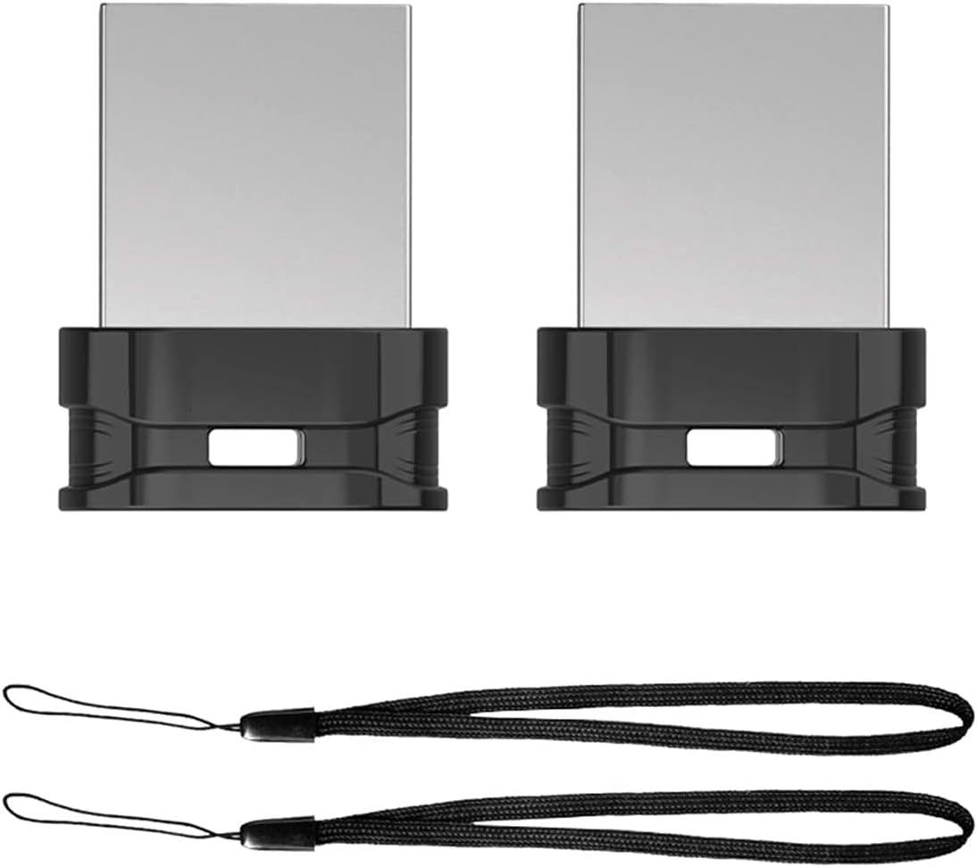 2 Pack 32GB USB Flash Drive, 2.0 USB Stick Thumb Drive,Waterproof Function with Lanyard USB Memory Stick for Data Storage and Backup, Black