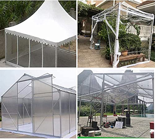 Lona transparente de PVC impermeable y resistente para ventanas y balcones 7